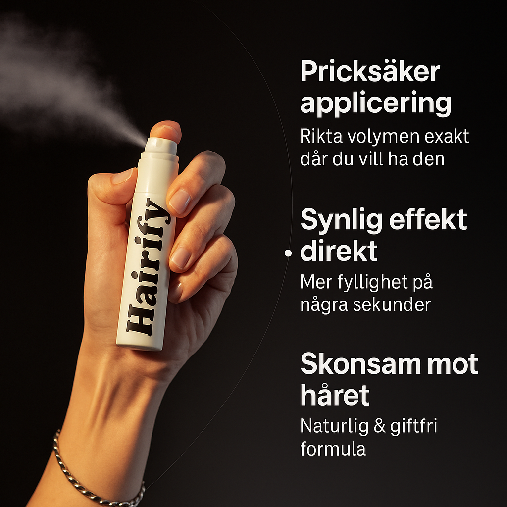 Hairify™ - Synlig volym & textur på sekunder