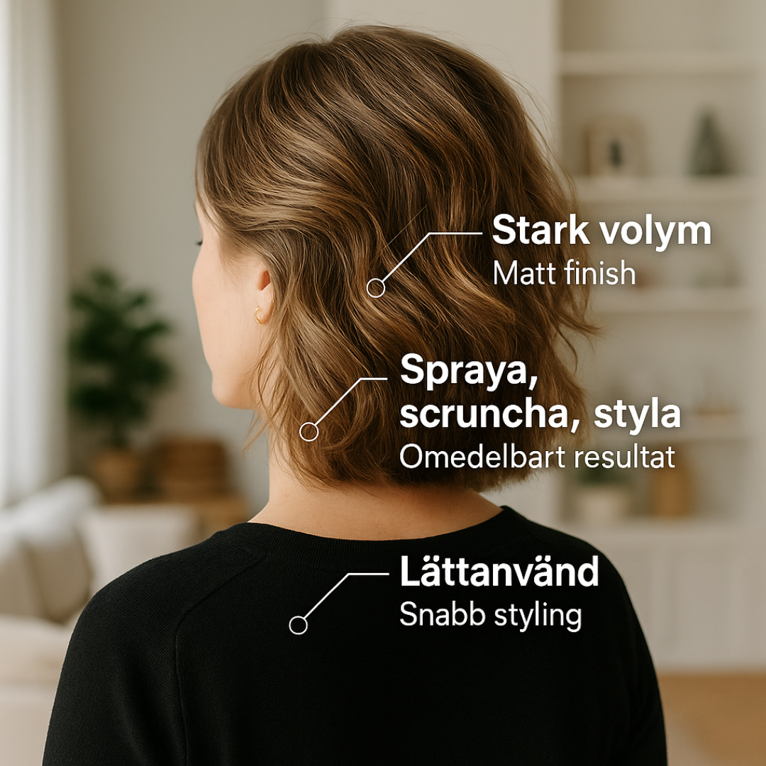 Hairify™ - Synlig volym & textur på sekunder